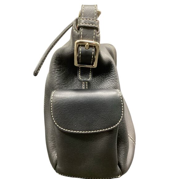 Dooney &Bourke Purse Women’s One Size Pebbled Leather One Handle Zipper Black - Picture 6 of 13